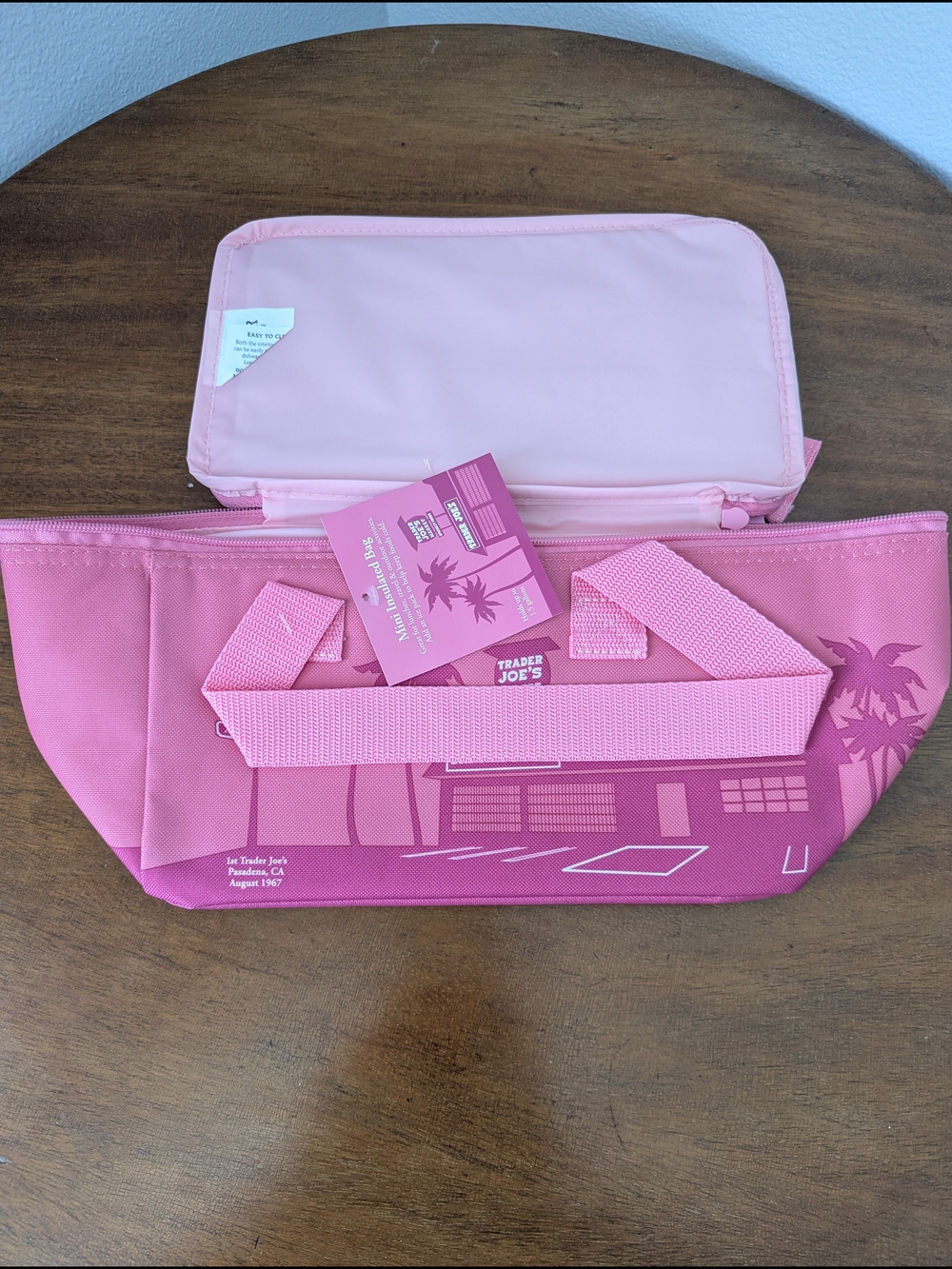 Trader Joe's Pink Mini Insulated Bag